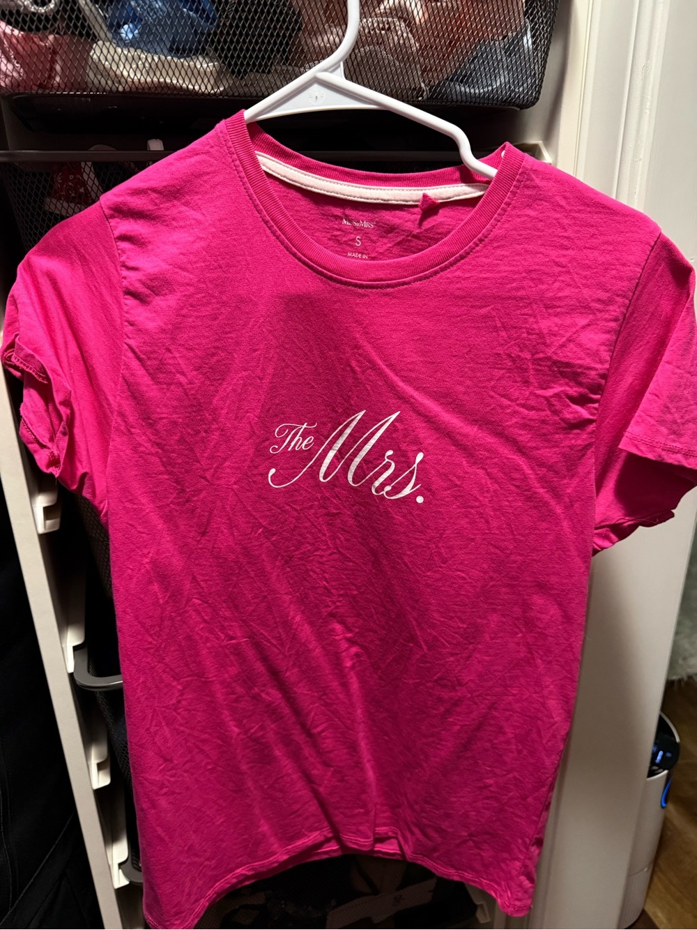 Women’s The Mrs. Graphic Tee - Hot Pink